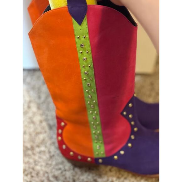 Vintage 1980's Zalo Cowboy boots size 9M - Picture 3 of 9